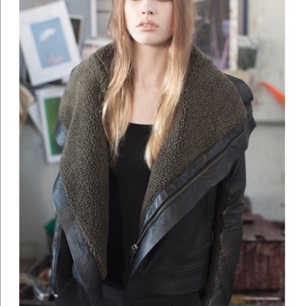 J.O.D. Custom Black Leather Biker Jacket